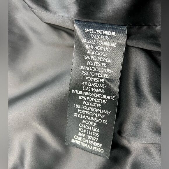 Alice + Olivia Kinsley Oversized Stripe Faux Fur Coat - Picture 9 of 13